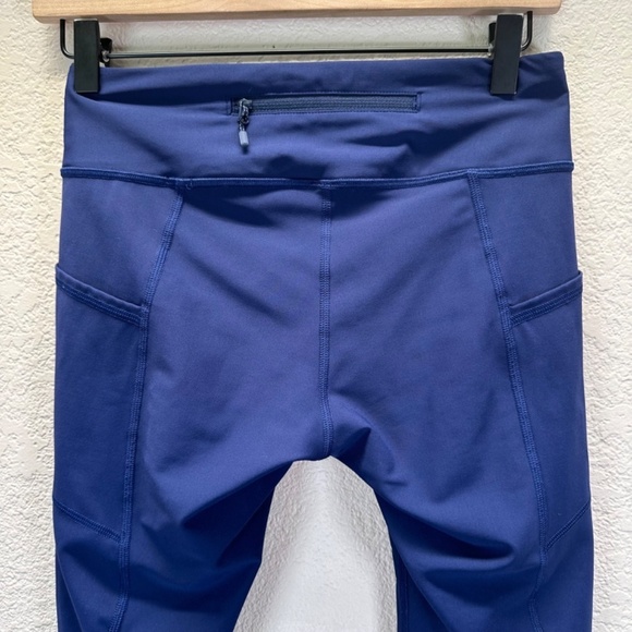 Lululemon Tight Stuff Tight II Crop Leggings Luxtreme Scallop Hem - Blue Size 6 - Picture 10 of 16
